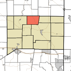 Location of Blooming Grove Township in Franklin County