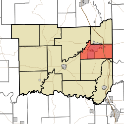 Location in Jackson County