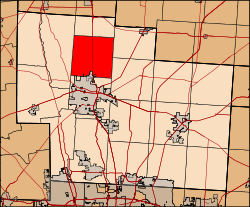 Location of Troy Township in Delaware County