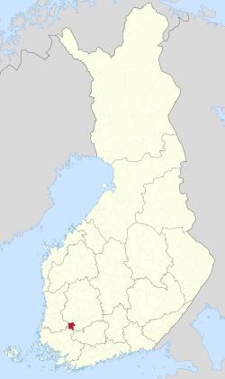 Location of Punkalaidun in Finland