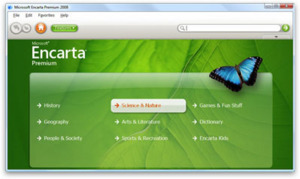 Encarta Premium 2008 on Windows Vista