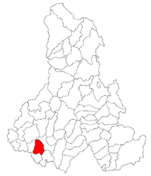 Location in Harghita County
