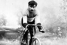 Octave Lapize on a bicycle.jpg