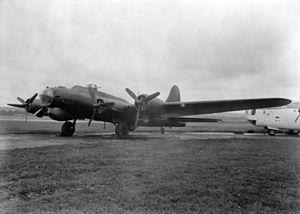 An electronic warfare B-17 Flying Fortress Mk III of 214 Squadron, August 1944.