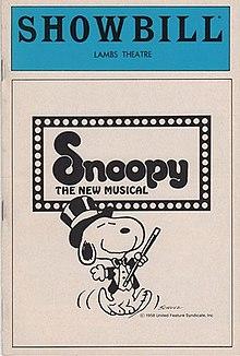 Snoopy!!! The Musical - Original Off-Broadway Showbill, 1982.jpg