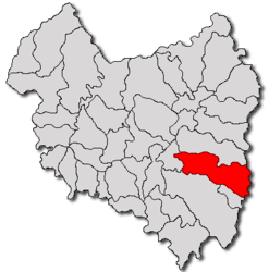 Location in Covasna County