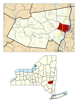 Location in Greene County and the state of New York.
