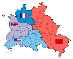 Map of occupied Berlin