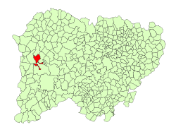 Location in Salamanca