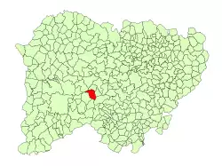 Location in Salamanca