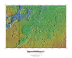 Topographical map of Margaritifer Sinus quadrangle
