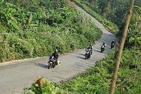 Five motorbikes