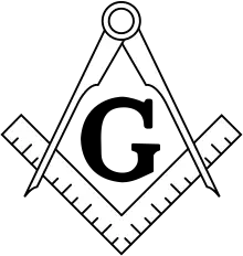 Standard image of masonic square and compasses