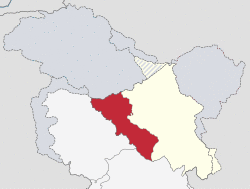 Location of Kargil district within Ladakh.