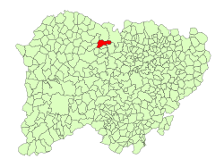 Location in Salamanca
