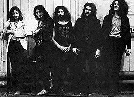 Supertramp, 1971 From left: Roger Hodgson, Frank Farrell, Rick Davies, Kevin Currie, Dave Winthrop