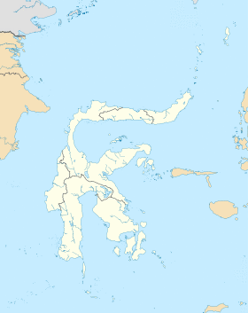 Map showing the location of Lore Lindu National Park