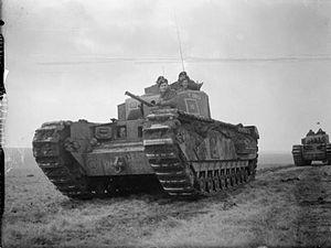 Churchill tank Salisbury Plain Jan 1942 IWM H 16965.jpg