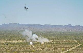 US Air Force A-10C drops BDU-33 at the Barry M. Goldwater Range.jpg
