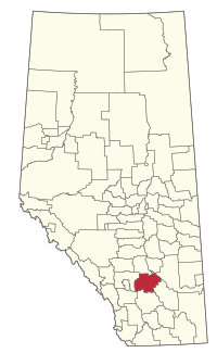 Location within Alberta