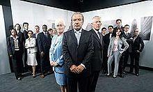 Group shot of the candidates from Series 1 of "The Apprentice".JPG