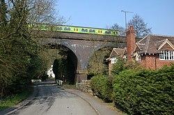 A train crossing a viaduct at Blakedown - geograph.org.uk - 384290.jpg