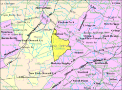 Census Bureau map of Chatham Township, New Jersey