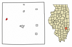 Location of Wheeler in Jasper County, Illinois