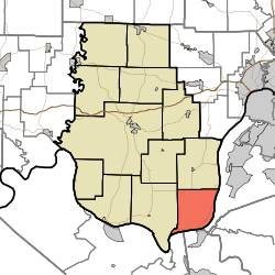 Map highlighting Taylor Township, Harrison County, Indiana.svg