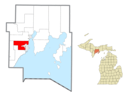 Location within Delta County