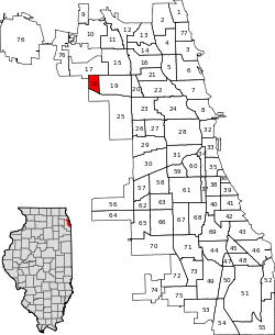 Location within the city of Chicago