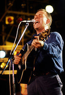 Croker performing at EBU open air festival in Novi Sad, Yugoslavia (now Serbia), September 1989