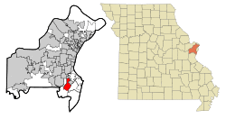 Location of Concord, Missouri