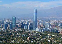 Financial district in Providencia.
