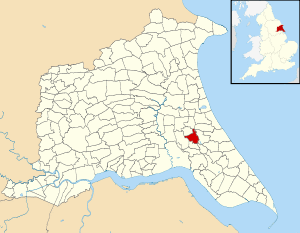 Ellerby, East Riding of Yorkshire UK parish locator map.svg