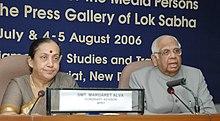 The Speaker of the Lok Sabha, Shri Somnath Chatterjee addressing at the inauguration of the Orientation Programme for the media persons accredited to the press gallery of Lok Sabha, in New Delhi on July 28, 2006.jpg