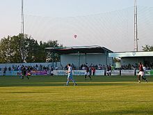 Rugby Town Football Club on Butlin Road, Rugby, Warwickshire.jpg