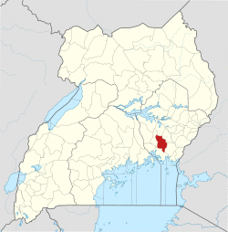 District location in Uganda