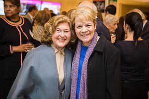 Alsop, on the right, at a charity function in Baltimore