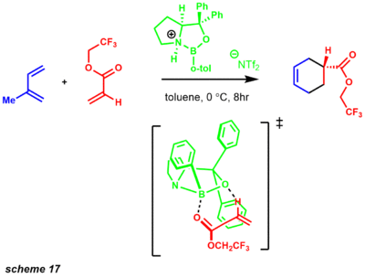 enantioslective diels-alder transition state