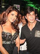 Shah Rukh Khan and Priyanka Chopra at Don premiere