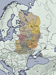 Map of the Kievan Rus'