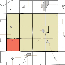 Location in Pulaski County