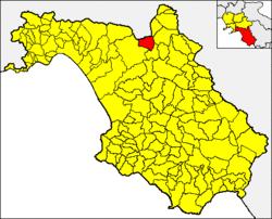 Comune location in the Province of Salerno