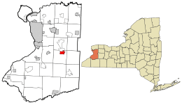 Location in Erie County and the state of New York.