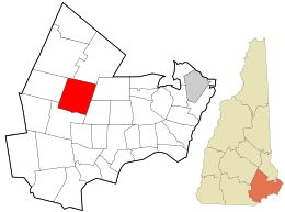 Location in Rockingham County and the state of New Hampshire.