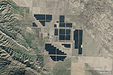 Topaz Solar Farm, one of the world's largest PV power station, as seen from space