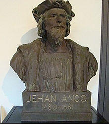 Eugène Bénet (sculpt) 76200 Dieppe, Jehan Ango, buste, Musée Château de Dieppe.jpg