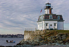 Rose Island Lighthouse viewed from Rose Island 2006.jpg