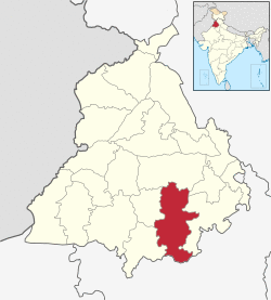 Location of Sangrur district